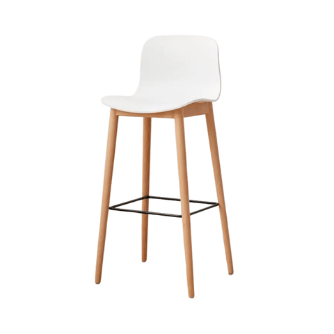 Hay Wooden Plastic High Bar Stool Chair - Gavisco Office Furniture