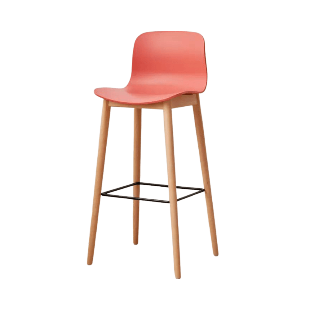 Hay Wooden Plastic High Bar Stool Chair - Gavisco Office Furniture