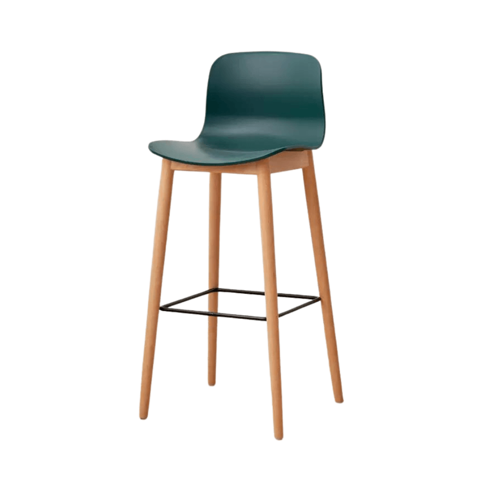 Hay Wooden Plastic High Bar Stool Chair - Gavisco Office Furniture