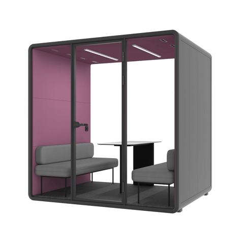 Hecor ZUM-L Office Soundproof Privacy Silence Pod for 4-Person