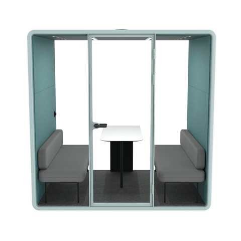 Hecor ZUM-L Office Soundproof Privacy Silence Pod for 4-Person