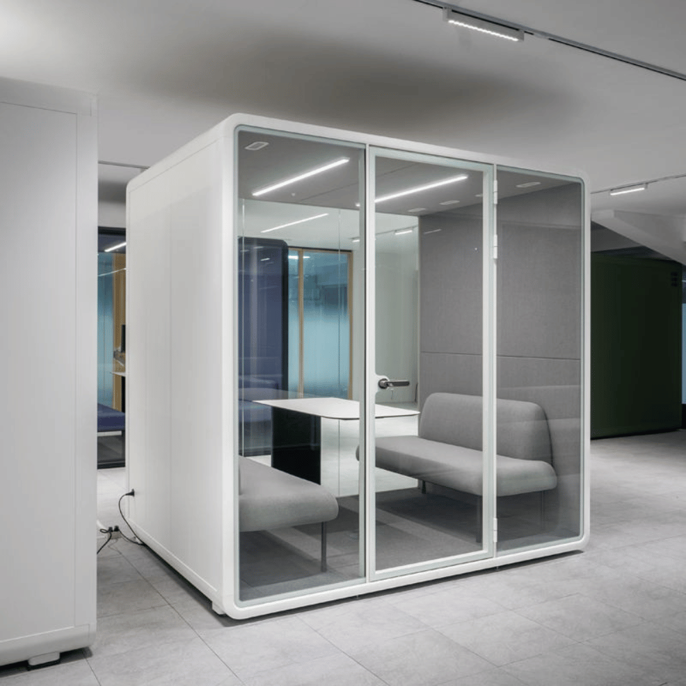 Hecor ZUM-L Office Soundproof Privacy Silence Pod for 4-Person
