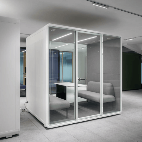 Hecor ZUM-L Office Soundproof Privacy Silence Pod for 4-Person
