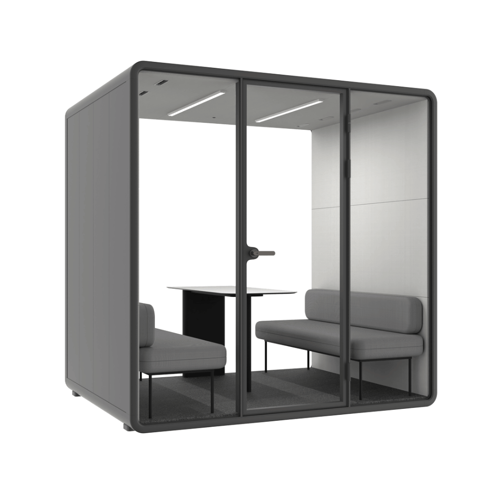 Hecor ZUM-L Office Soundproof Privacy Silence Pod for 4-Person