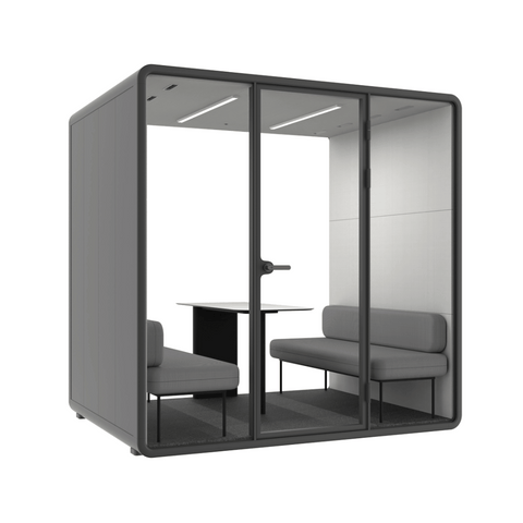 Hecor ZUM-L Office Soundproof Privacy Silence Pod for 4-Person