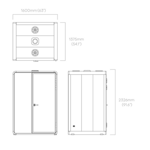 Hecor ZUM-M Office Soundproof Privacy Silence Pod for 1-2 Person