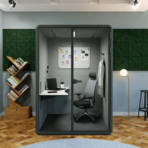 Hecor ZUM-M Office Soundproof Privacy Silence Pod for 1-2 Person