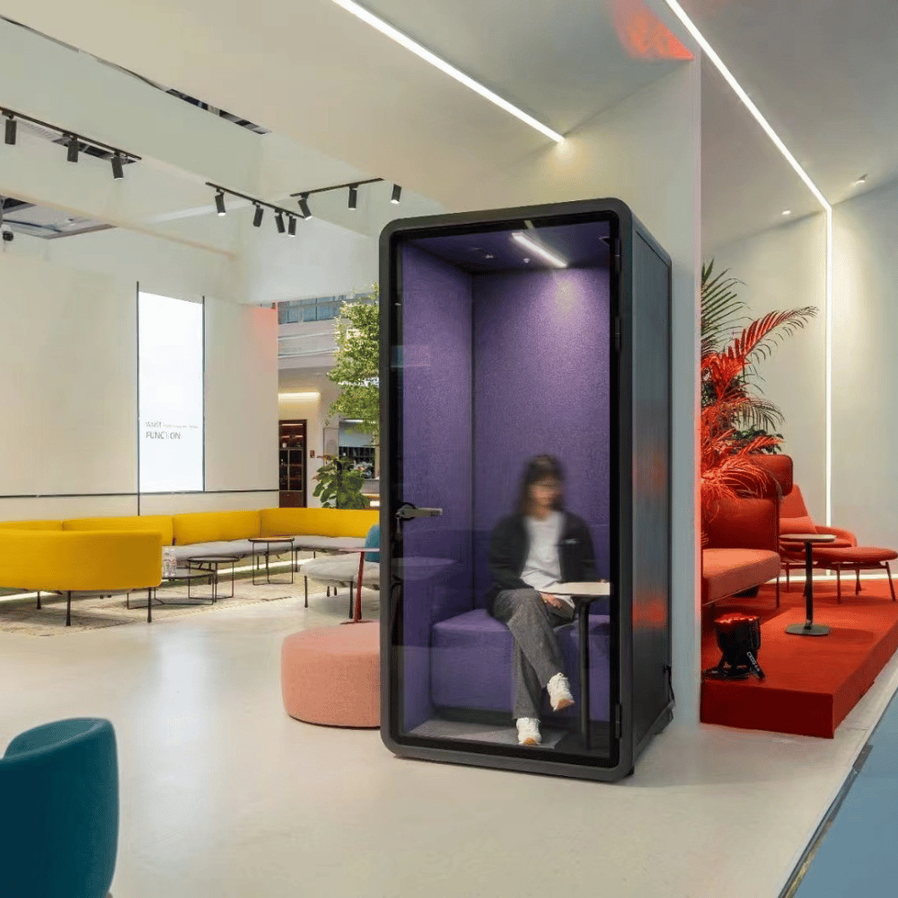 Hecor ZUM-S Office Soundproof Privacy Silence Pod for 1-Person