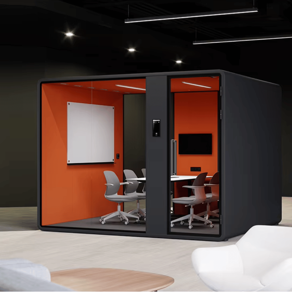 Hecor ZUM-XL Office Soundproof Privacy Silence Pod for 6-Person