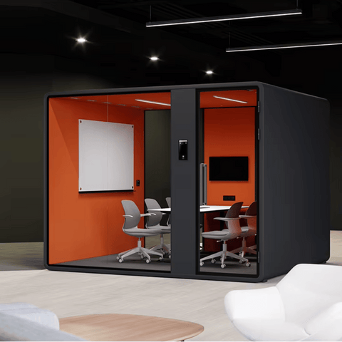 Hecor ZUM-XL Office Soundproof Privacy Silence Pod for 6-Person