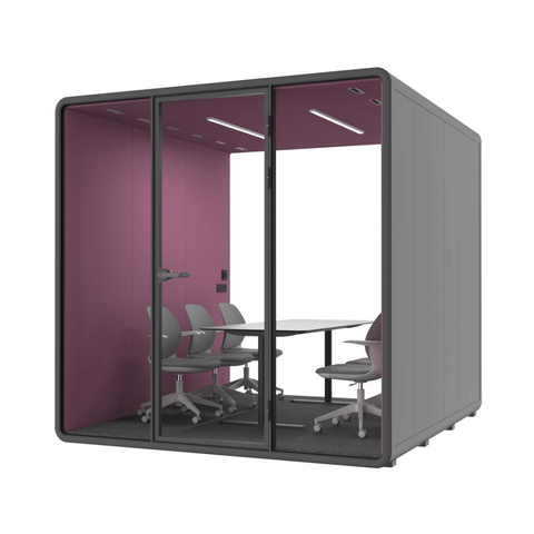 Hecor ZUM-XL Office Soundproof Privacy Silence Pod for 6-Person