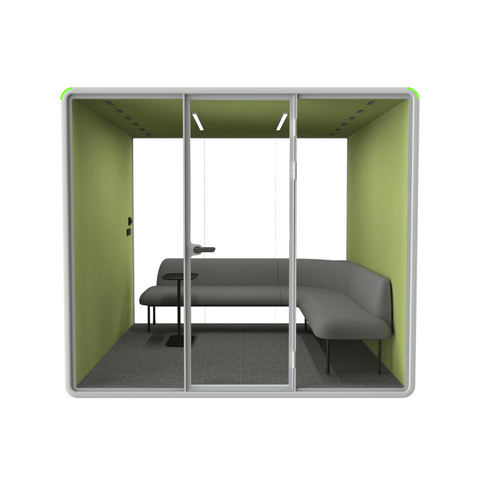 Hecor ZUM-XL Office Soundproof Privacy Silence Pod for 6-Person