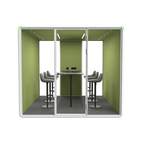 Hecor ZUM-XL Office Soundproof Privacy Silence Pod for 6-Person