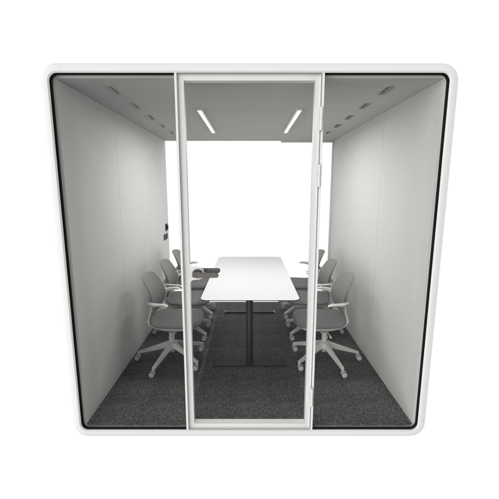 Hecor ZUM-XL Office Soundproof Privacy Silence Pod for 6-Person