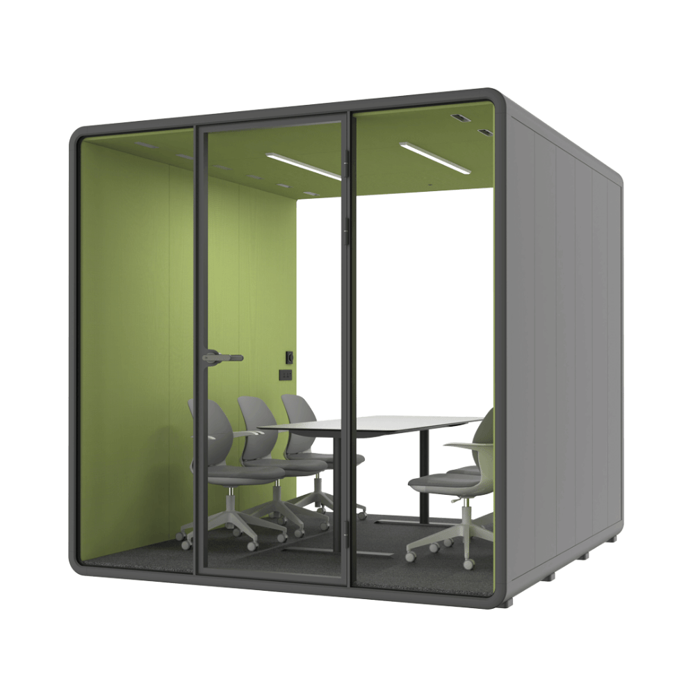 Hecor ZUM-XL Office Soundproof Privacy Silence Pod for 6-Person