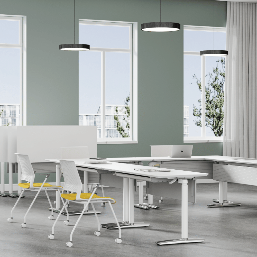 Helen Manual Lifting Mobile Folding Training Table