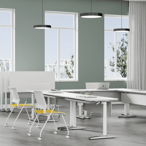 Helen Manual Lifting Mobile Folding Training Table