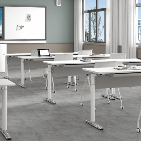 Helen Manual Lifting Mobile Folding Training Table