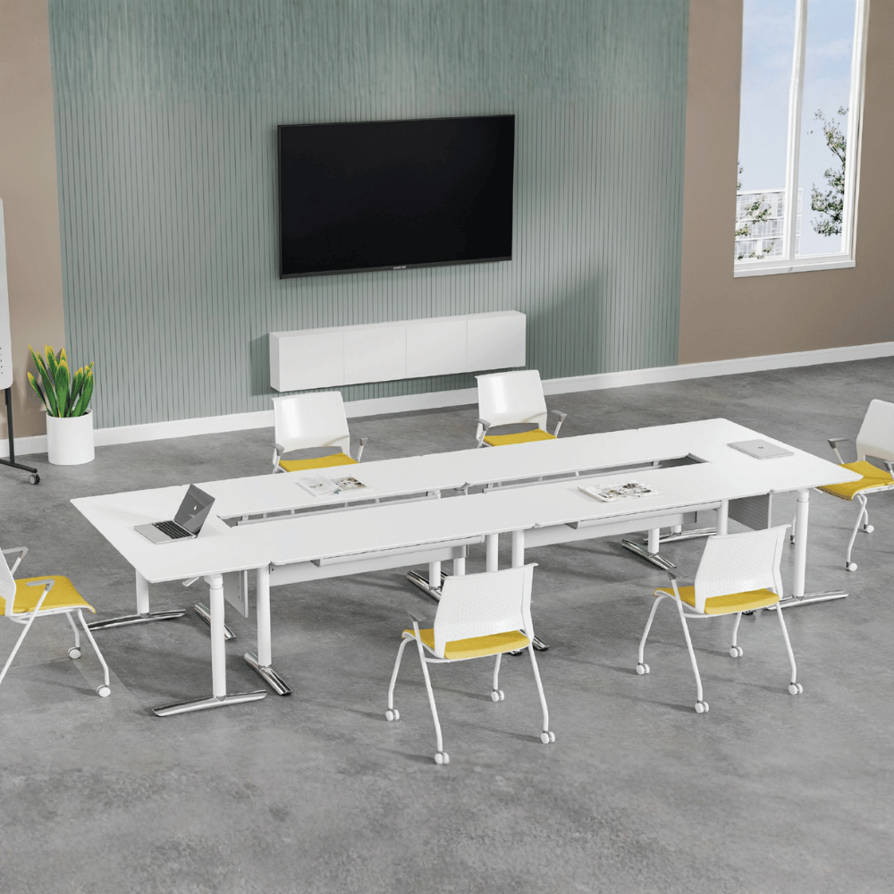 Helen Manual Lifting Mobile Folding Training Table