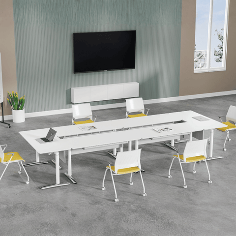 Helen Manual Lifting Mobile Folding Training Table