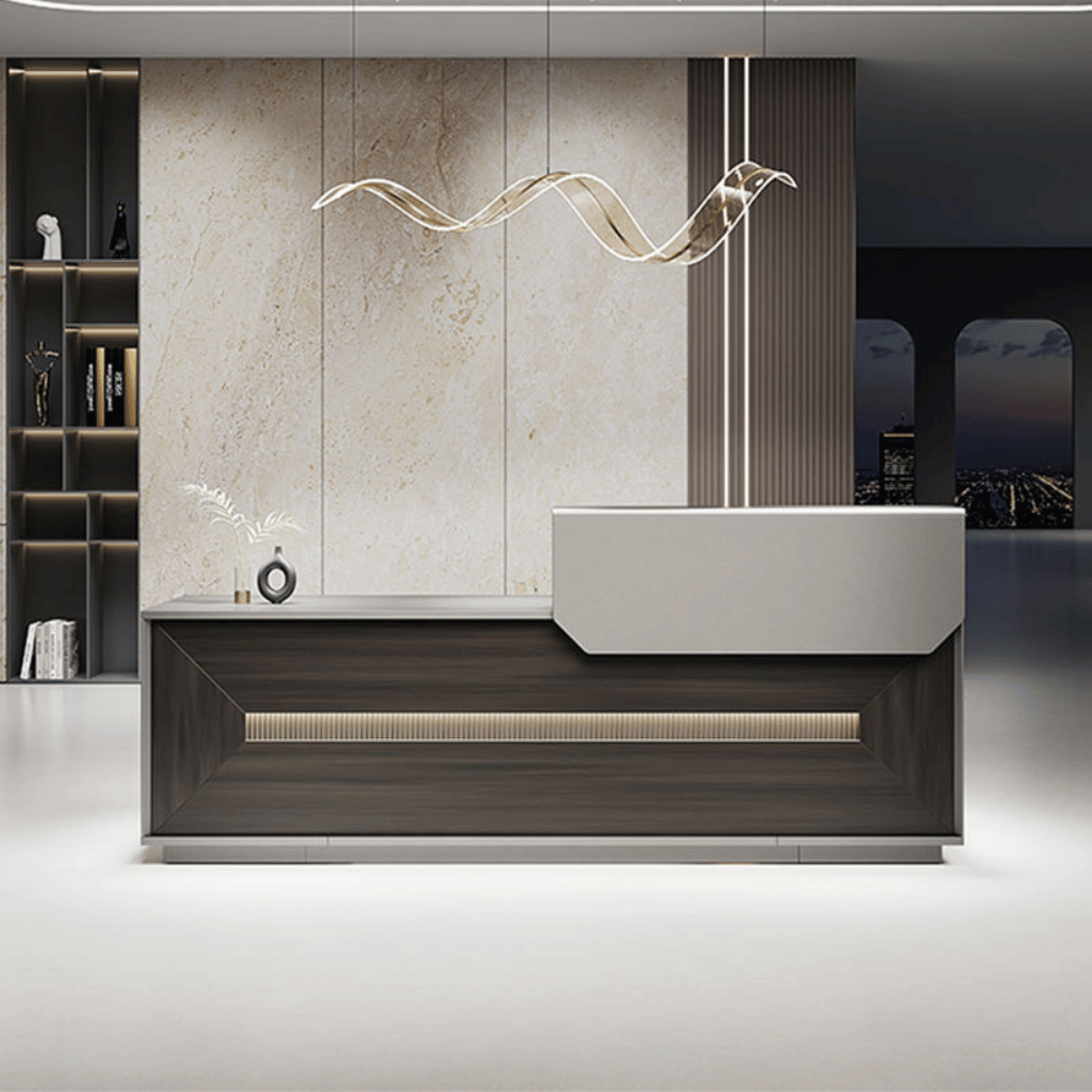 Herald Modern Luxury Office Reception Counter Desk