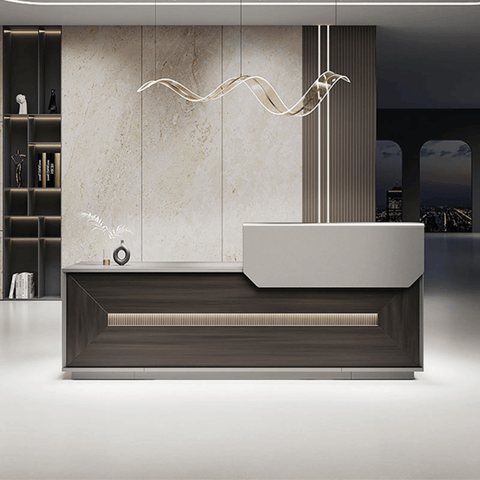 Herald Modern Luxury Office Reception Counter Desk