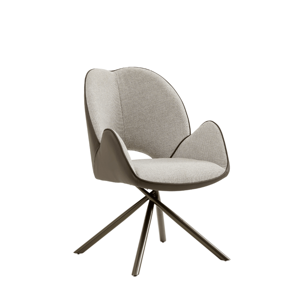 Hills Modern Linen Fabric Dining Room Side Armchair - Gavisco Office Furniture