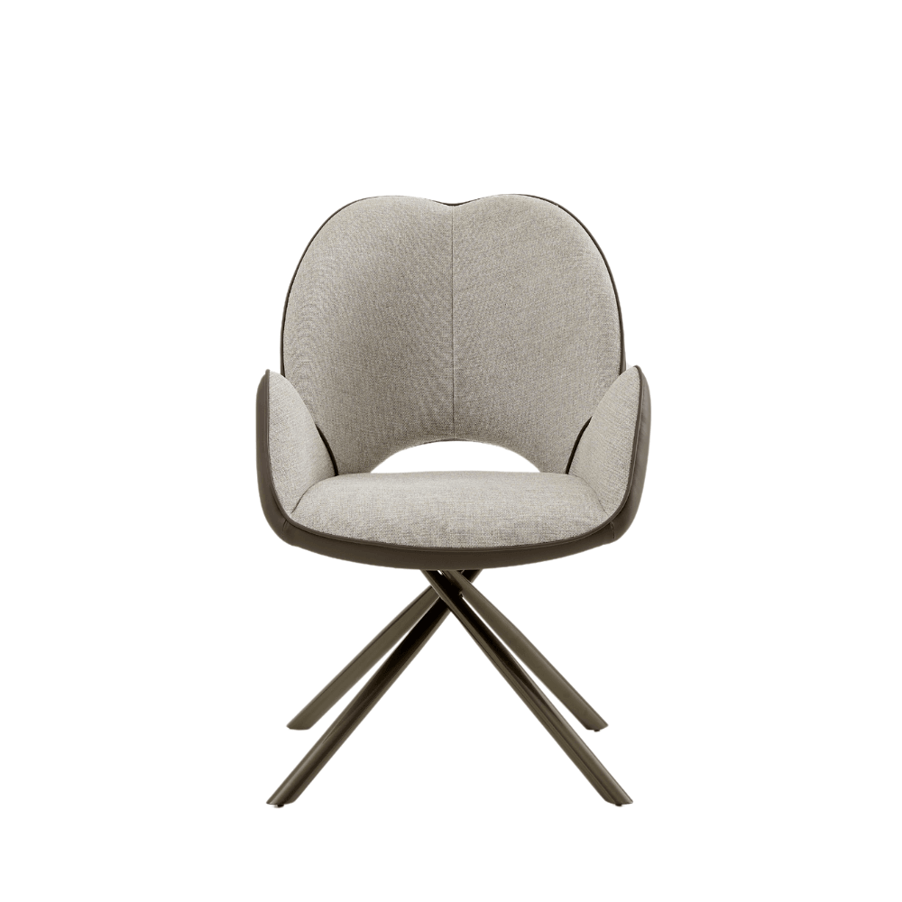 Hills Modern Linen Fabric Dining Room Side Armchair - Gavisco Office Furniture