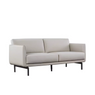 Bamboo Three Seater Leather Office Lounge Sofa - Gavisco Office Furniture