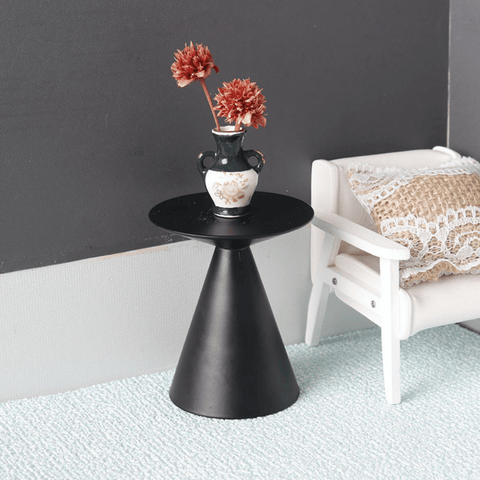 HT82 Minimalist Wooden Low Round Coffee Side Table