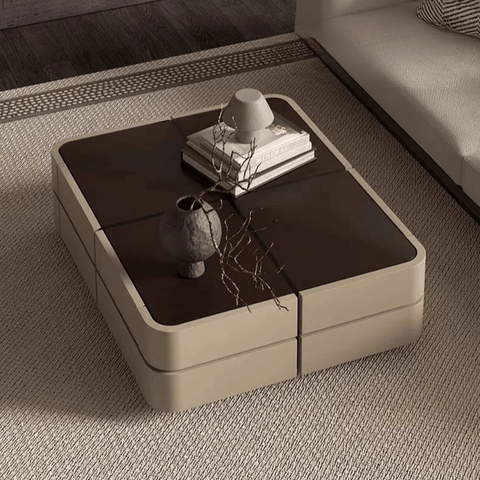 HT85 時尚儲物抽屜方型茶几