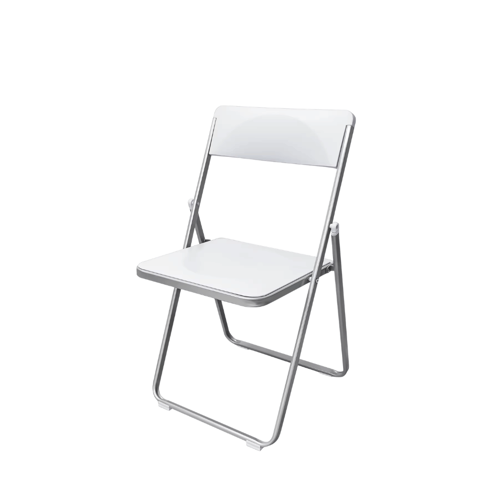 Hue Metal Folding Chair with Storage Cart