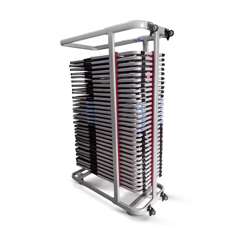 Hue Metal Folding Chair with Storage Cart