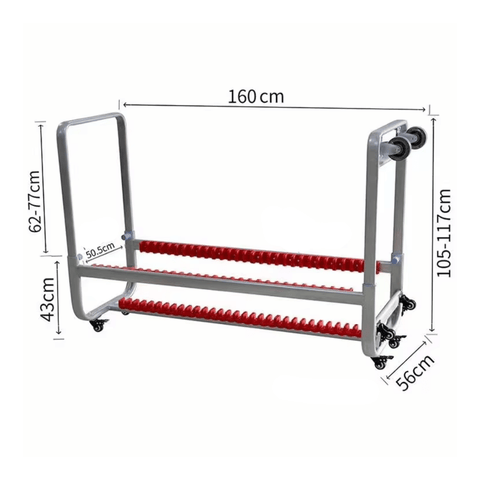 Hue Metal Folding Chair with Storage Cart