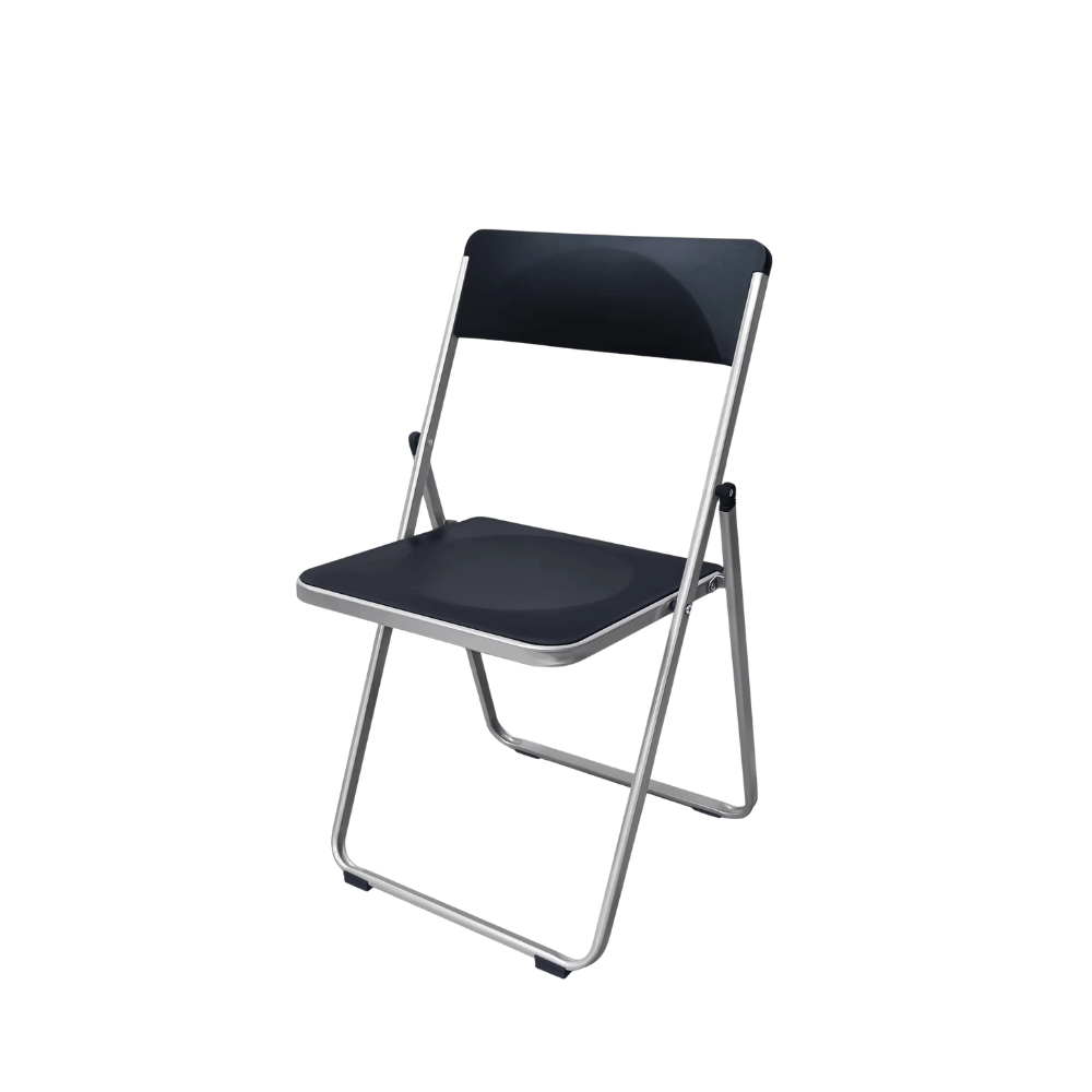 Hue Metal Folding Chair with Storage Cart