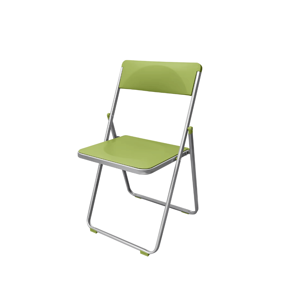 Hue Metal Folding Chair with Storage Cart