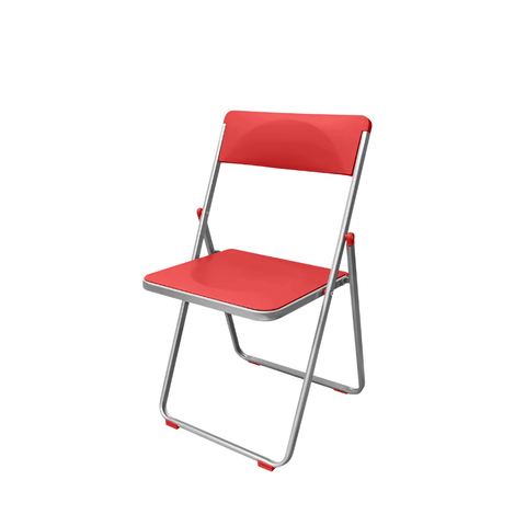 Hue Metal Folding Chair with Storage Cart
