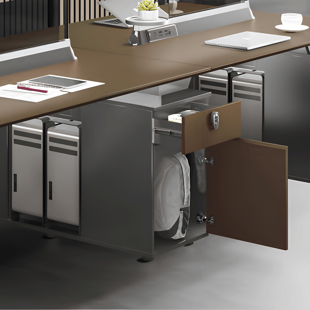 illusion-A Modern Advance Office Workstation with Storage Cabinet