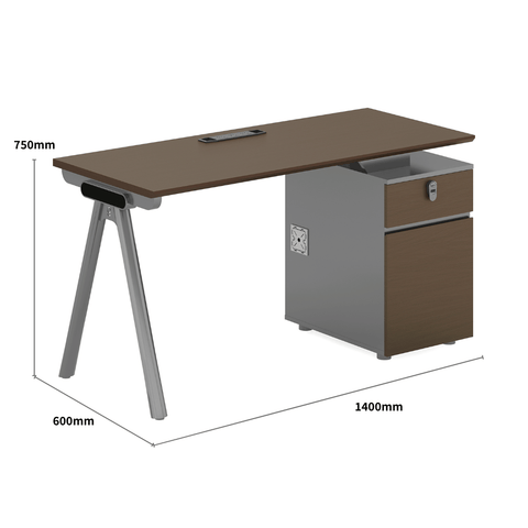 illusion-A Modern Advance Office Workstation with Storage Cabinet