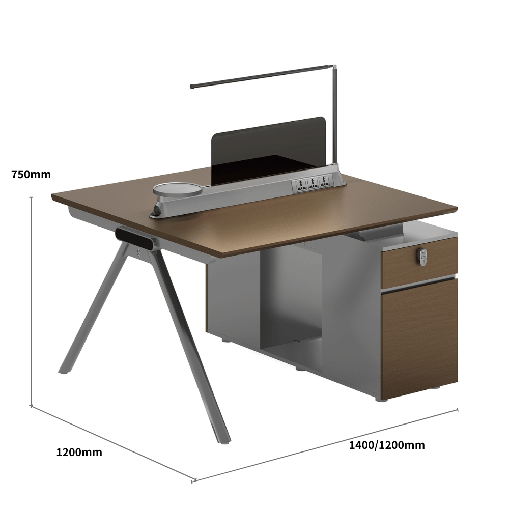 illusion-A Modern Advance Office Workstation with Storage Cabinet