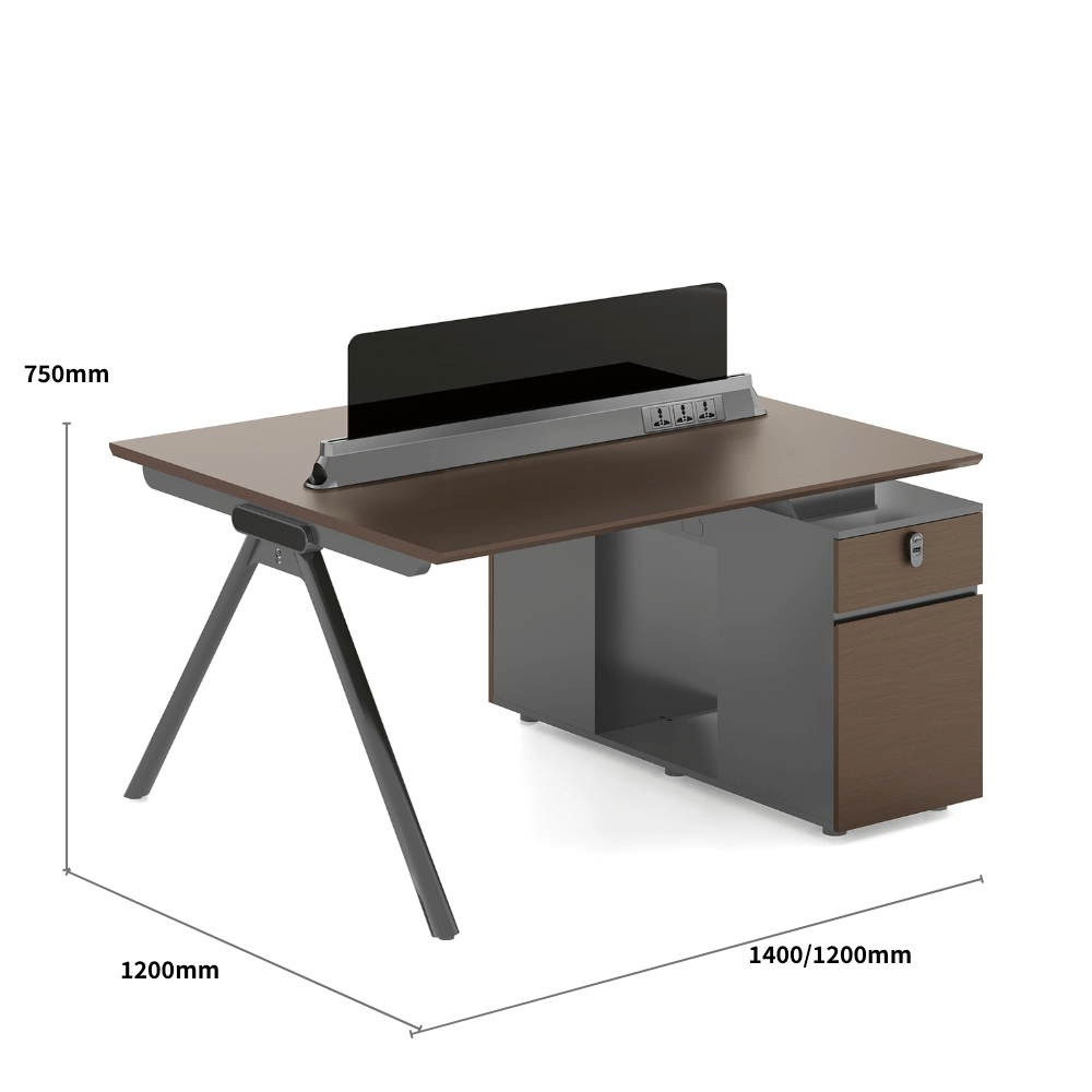 illusion-A Modern Advance Office Workstation with Storage Cabinet