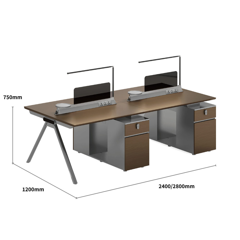 illusion-A Modern Advance Office Workstation with Storage Cabinet