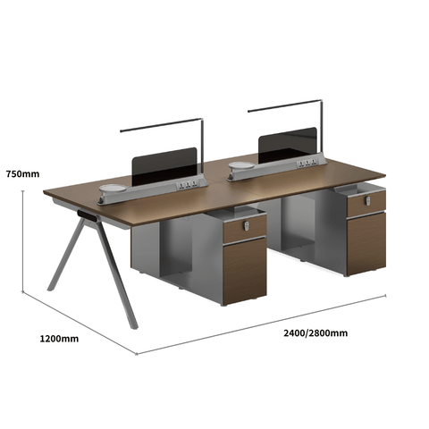 illusion-A Modern Advance Office Workstation with Storage Cabinet