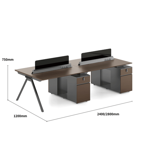 illusion-A Modern Advance Office Workstation with Storage Cabinet