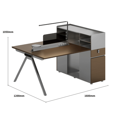 illusion-B Modern Advance Office Workstation with Partition Cabinet
