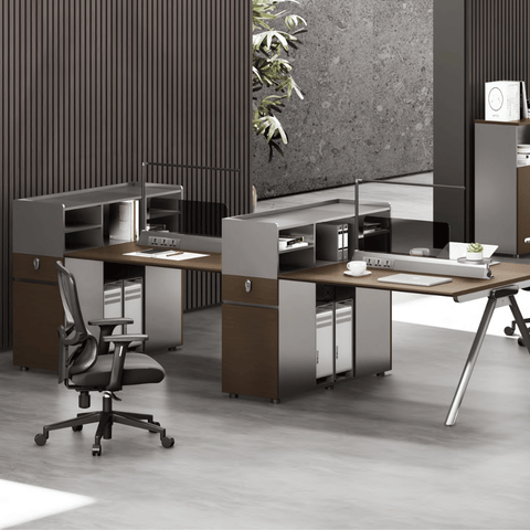 illusion-B Modern Advance Office Workstation with Partition Cabinet