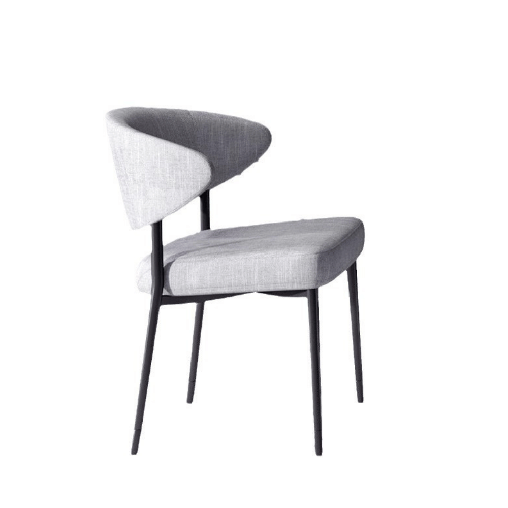 Iris Minimalist Slim Fabric Dining Room Side Chair