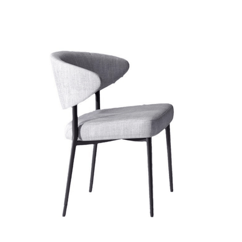 Iris Minimalist Slim Fabric Dining Room Side Chair
