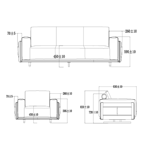 Jameson Single Seater Leather Office Lounge Sofa with Side Pocket - Gavisco Office Furniture