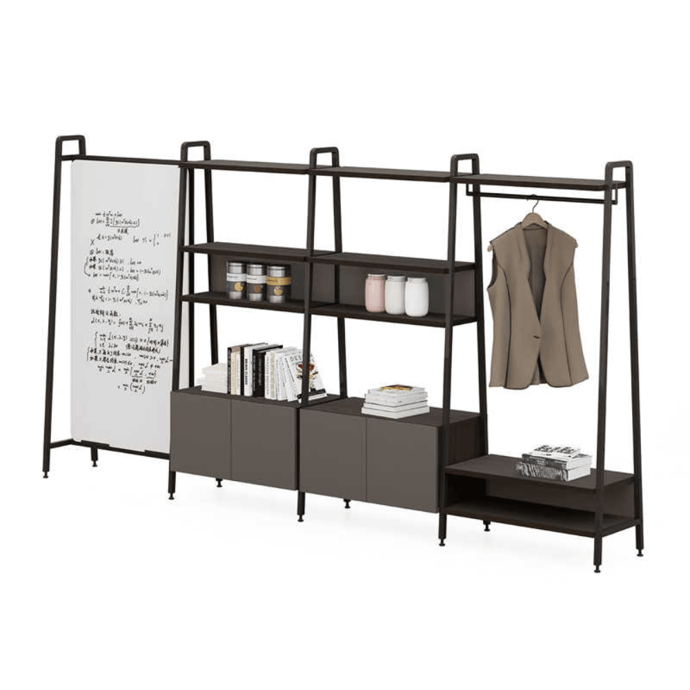 Jazz-B Modular Open Rack Shelves Bookcase Cabinet with Pegboards and C ...
